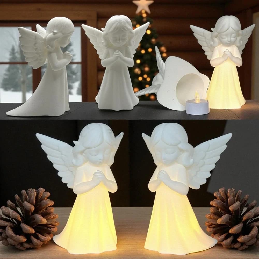 Andílek se světlem 15 cm – 3D tisk