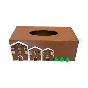 Box na papírové kapesníky s domečky – 3D tisk