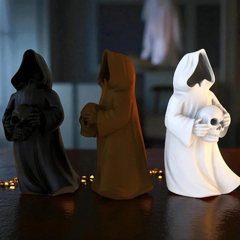 Duch s lebkou – halloweenská dekorace z 3D tisku