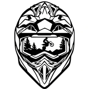 Motorkářská helma 