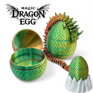 Drak s vajíčkem a skála