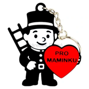 Klíčenka s věnováním srdce