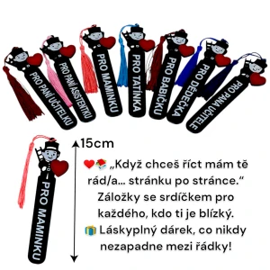 Záložka do knihy se srdíčkem