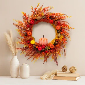 Podzimní dekorativní věnec 