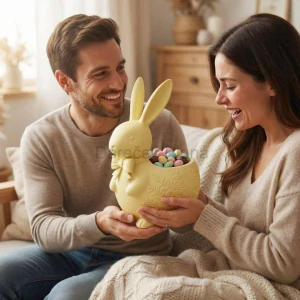 Designový 3D zajíc „Spring Edition“ – 25 cm