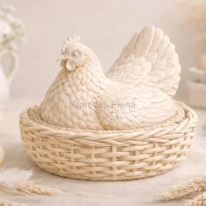 Designová Slepice v Hnízdě 