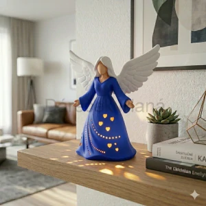 Andělky 24 cm Světlo, klid a harmonie - modrá