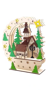 Vánoční vesnička s kometou