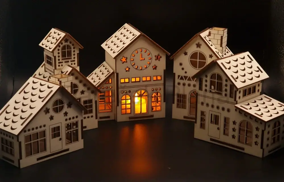 Domečky set 5 kusů