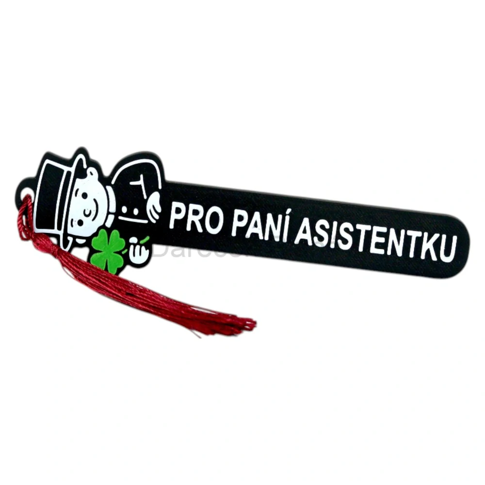 Záložka do knihy s čtyřlístkem