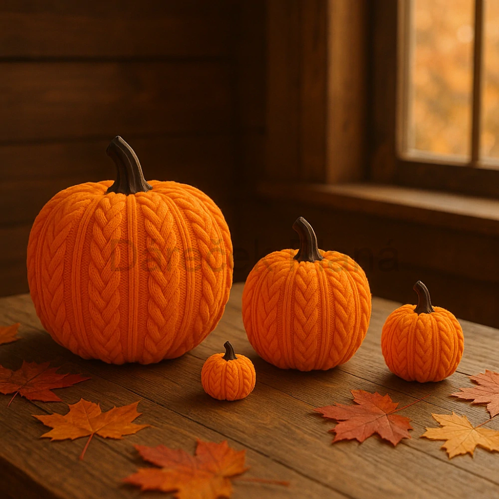 Dekorace Podzimní Dýně 8cm