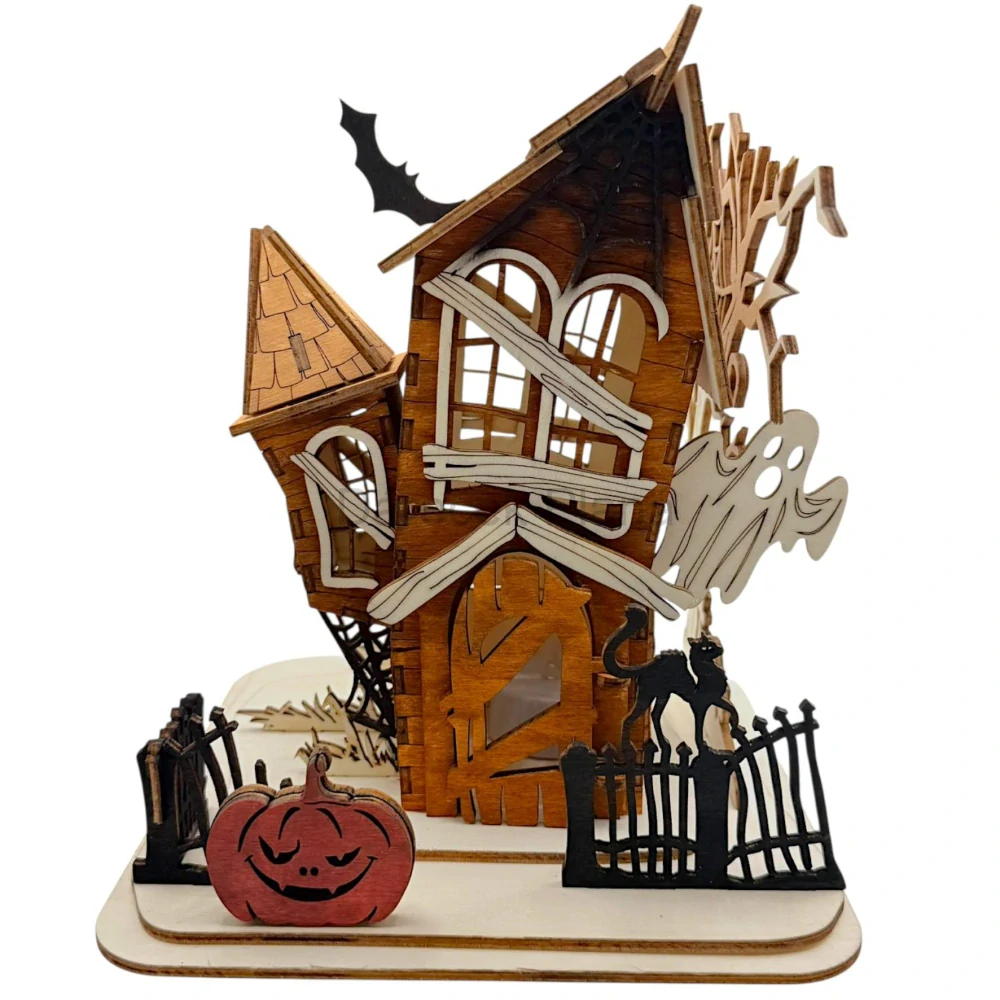 Dřevěný strašidelný domeček 