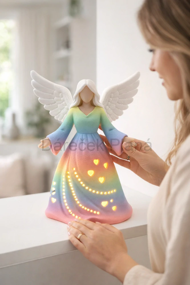 Andělky 24 cm Světlo, klid a harmonie