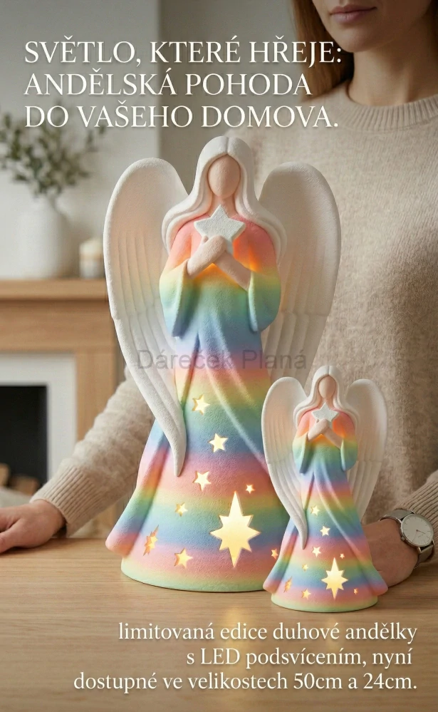 EXKLUZIVNÍ ANDĚLKA 50 cm