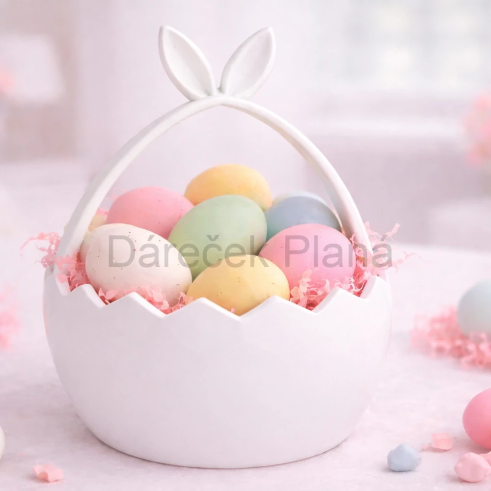 Designový Košík Zaječí Skořápka