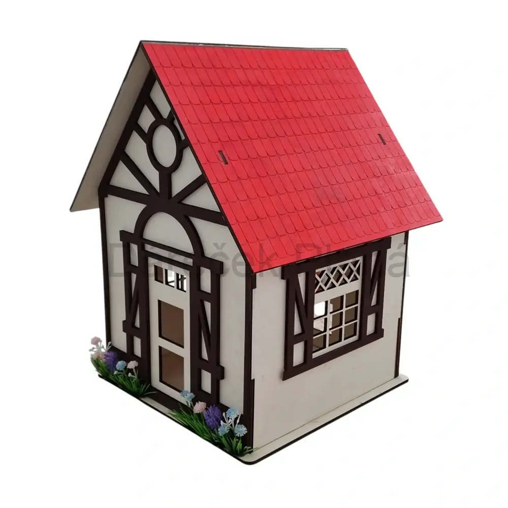 Velký domeček s květinami