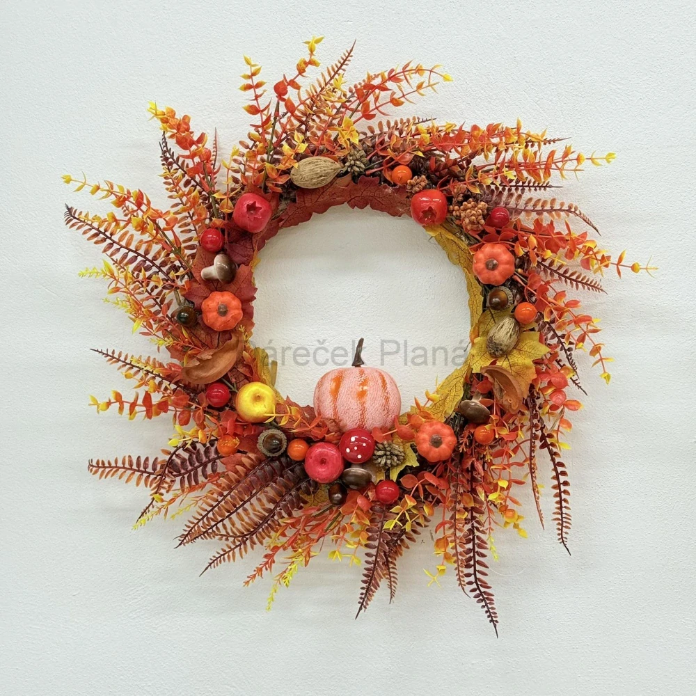 Podzimní dekorativní věnec 