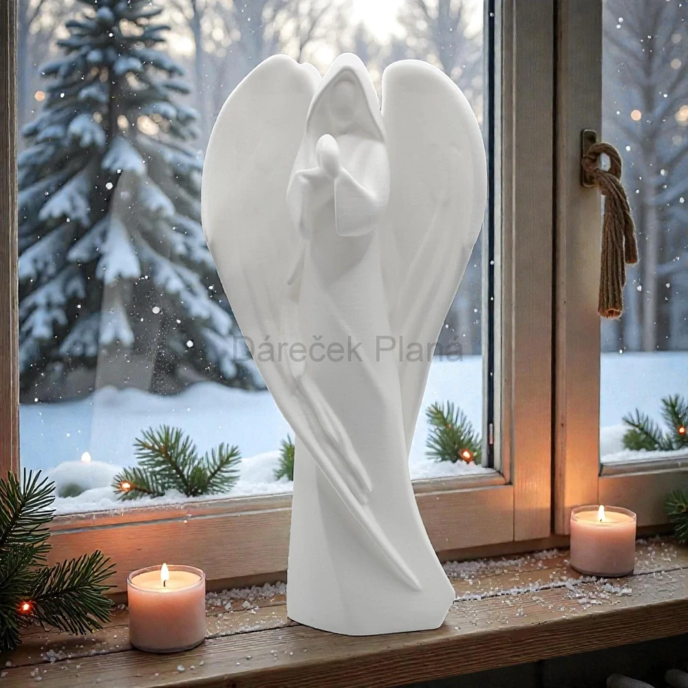 Andělka se zářící náručí – 24 cm