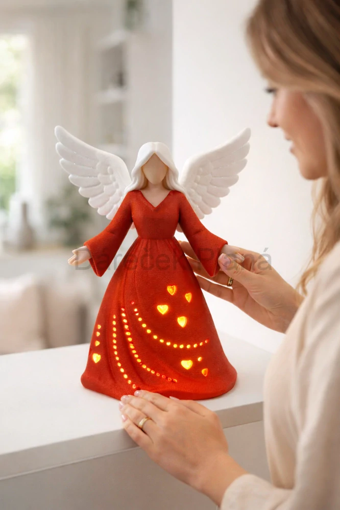 Andělky 24 cm Světlo, klid a harmonie