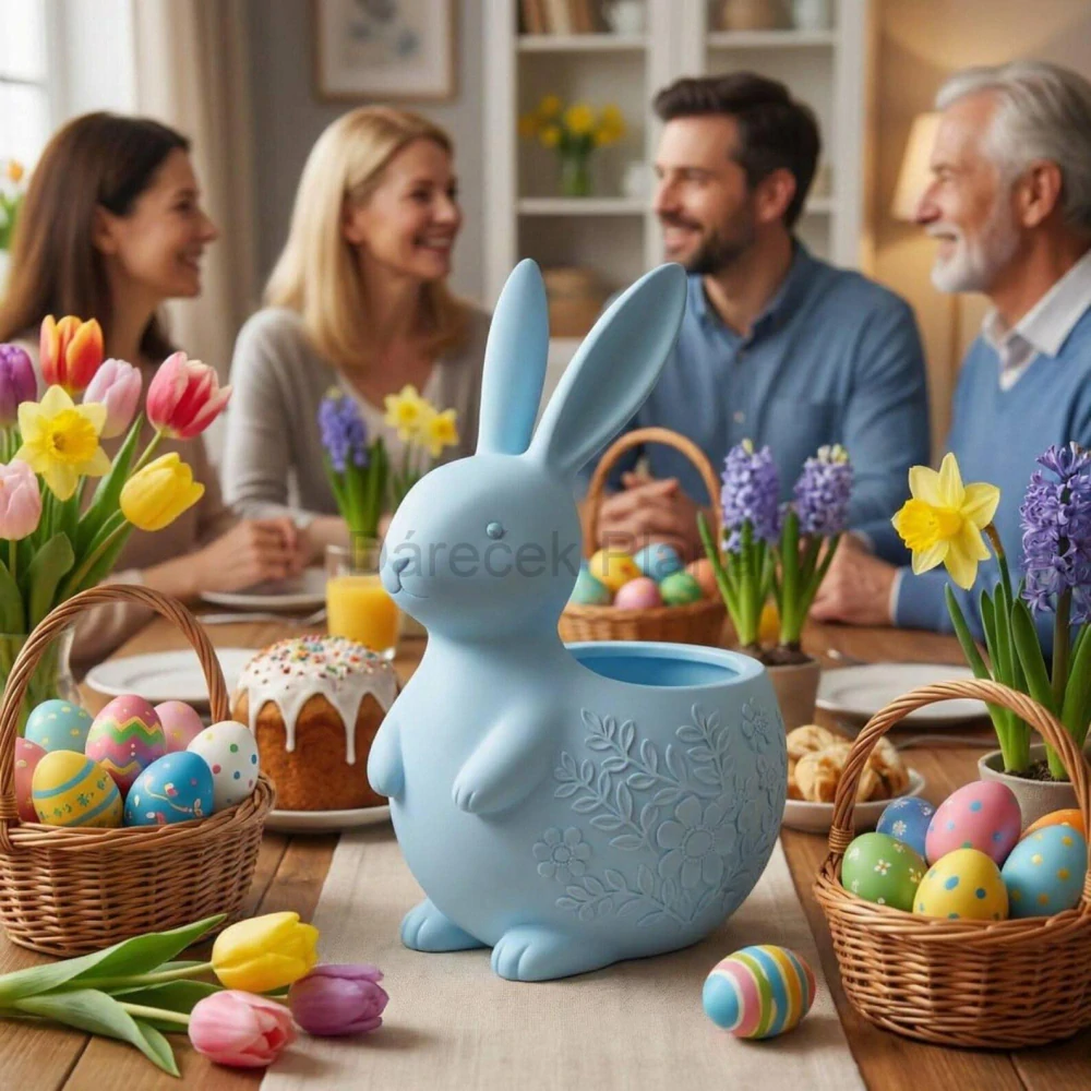 Designový 3D zajíc „Spring Edition“ – 25 cm