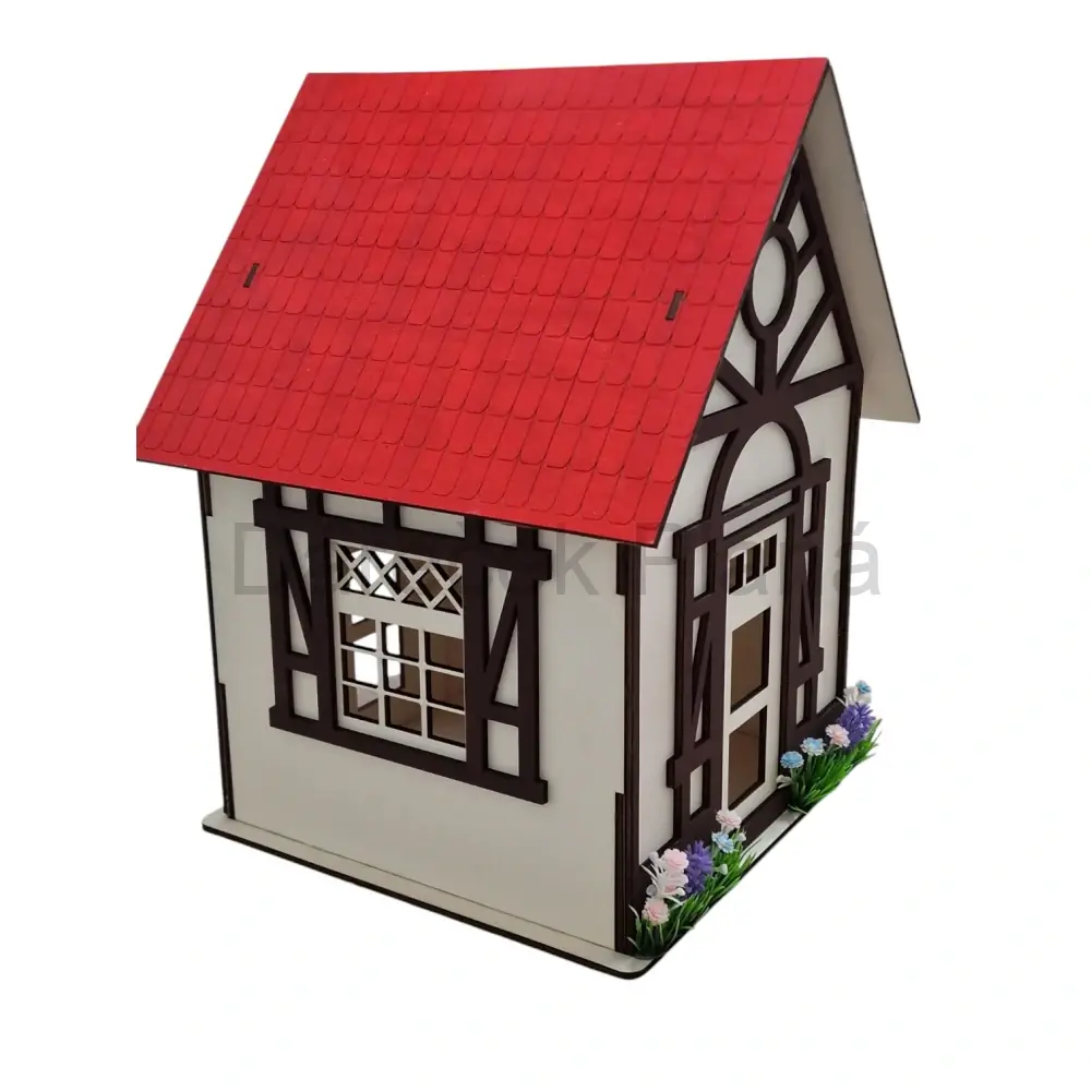 Velký domeček s květinami