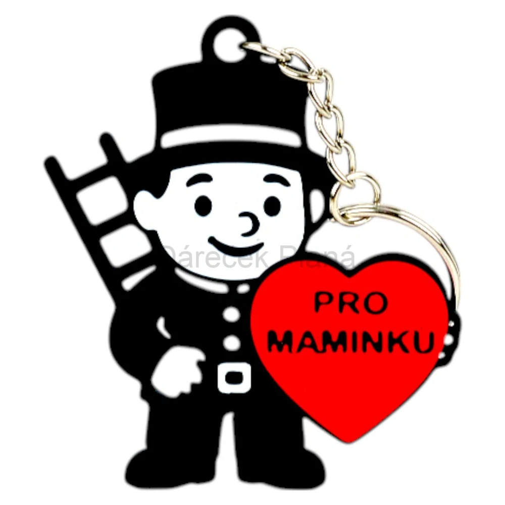 Klíčenka s věnováním srdce
