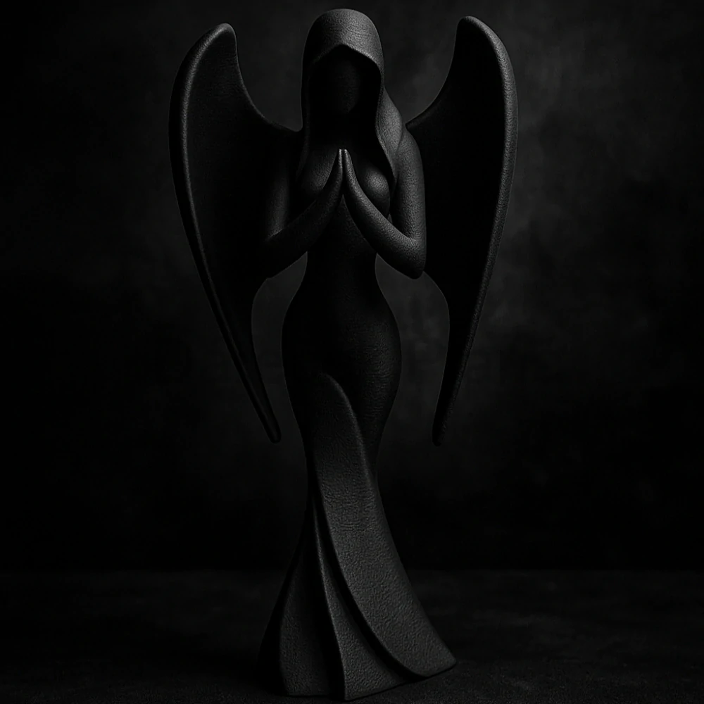 Andělky světla a tmy – bílá & černá (24 cm)