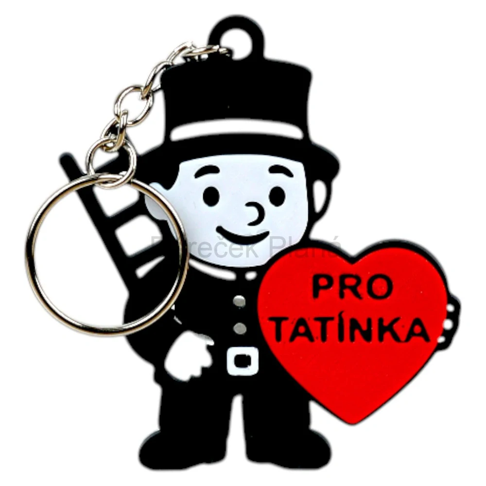 Klíčenka s věnováním srdce