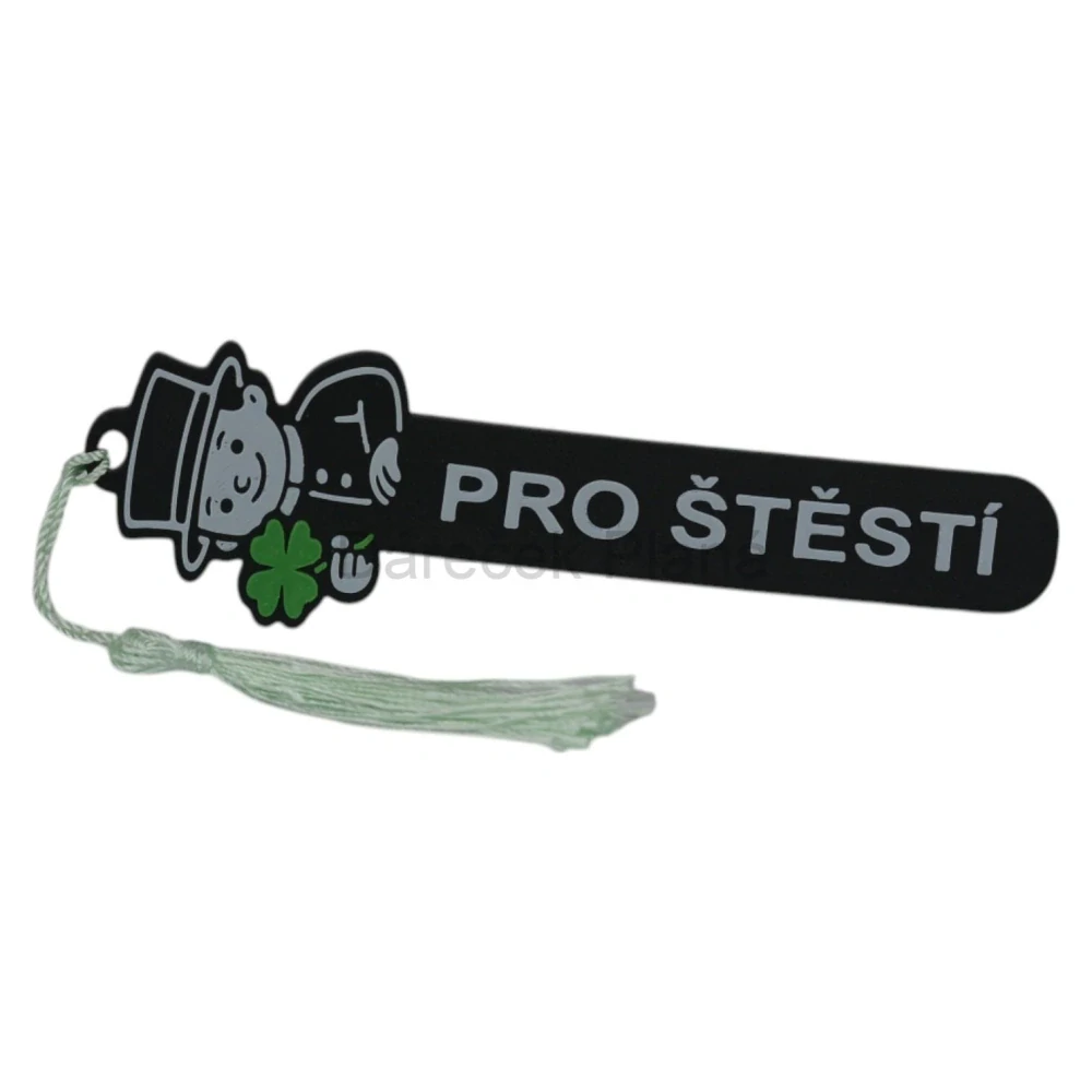 Záložka do knihy s čtyřlístkem