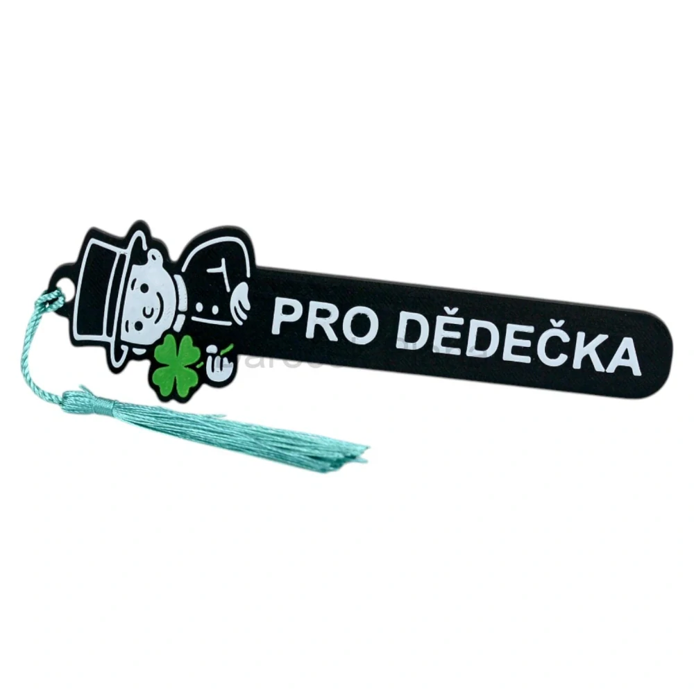 Záložka do knihy s čtyřlístkem