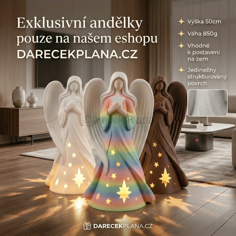 EXKLUZIVNÍ ANDĚLKA 50 cm