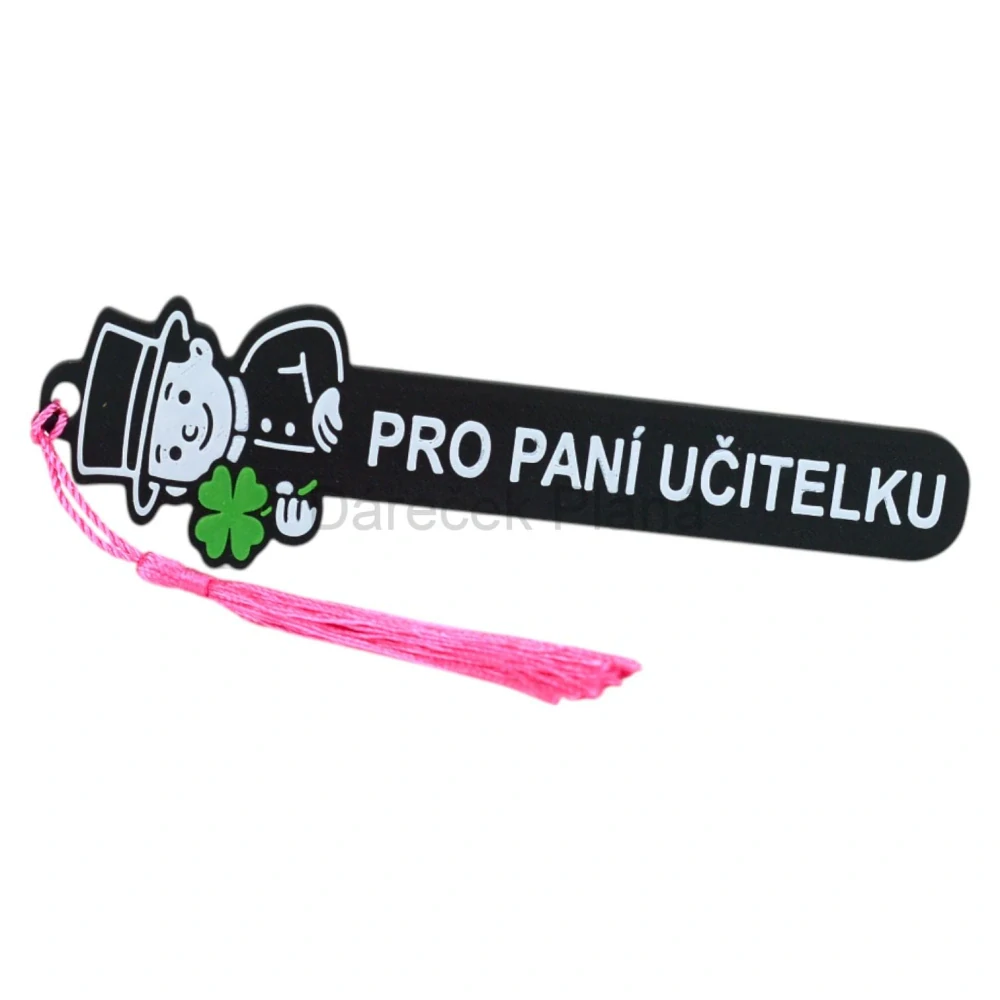Záložka do knihy s čtyřlístkem