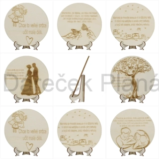 Kolečko od srdce + stojánek