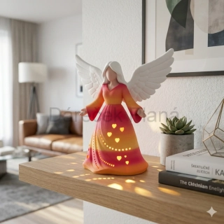Andělky 24 cm Světlo, klid a harmonie -  barevná